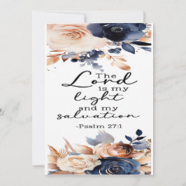 詩編27:1勇気付けられるカード サンキューカード
