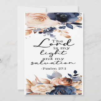詩編27:1勇気付けられるカード サンキューカード