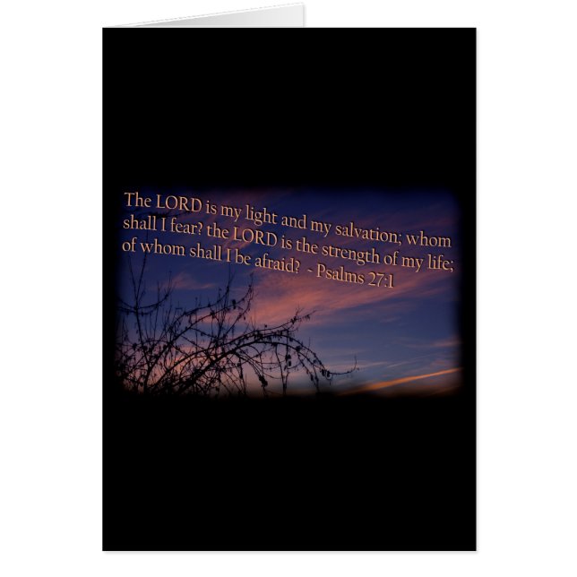 詩編27:1夜明けブラック縁ど (正面)