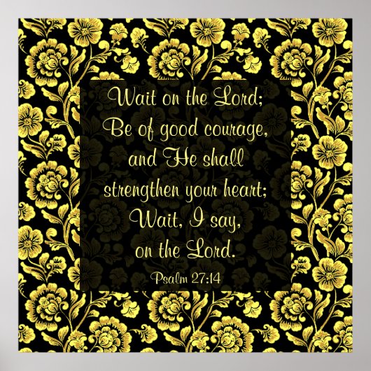 詩編27:14ポスター ポスター (正面)