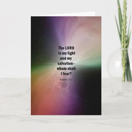 詩編27:1 カード (正面)