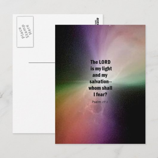 詩編27:1 ポストカード (正面/裏面)