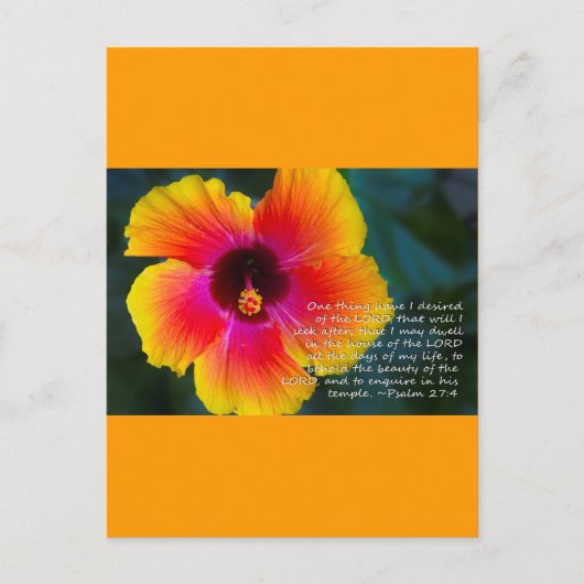 詩編27:4 ポストカード (正面)