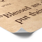 詩編2 : 12ヘブライ語と英語 ポスター (角)