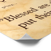 詩編2 : 12ヘブライ語と英語 ポスター (角)