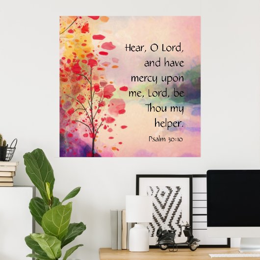 詩編30時10分 ポスター (ホームオフィス)