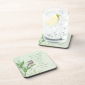 詩編31:25彼女は強さの聖なる書物、 経典で服を着ている コースター (右側)