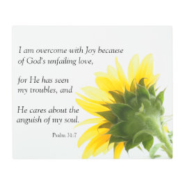 詩編31:7メタルウォールアート メタルプリント