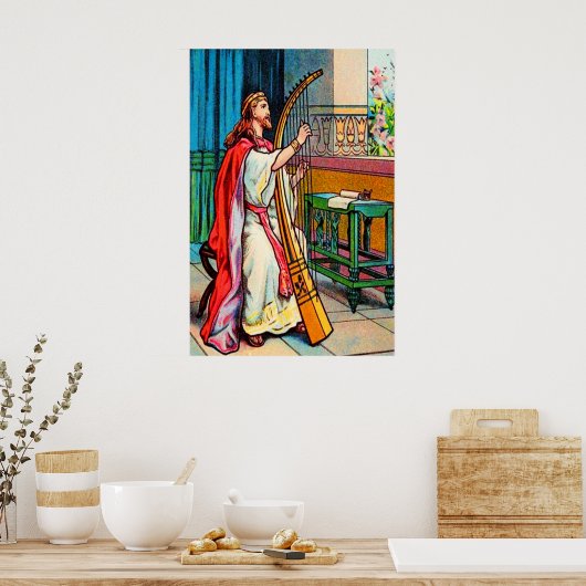 詩編32ダビデの許しの喜びポスター ポスター (キッチン)