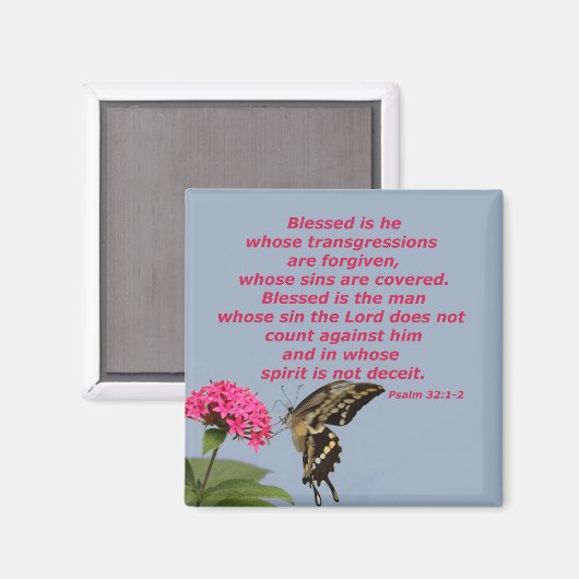 詩編32:1-2 マグネット (正面/裏面)