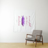 詩編33パープルロータスの優しさ タペストリー (インサイチュ(横))