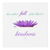 詩編33パープルロータスの優しさ フォトキューブ (正面)