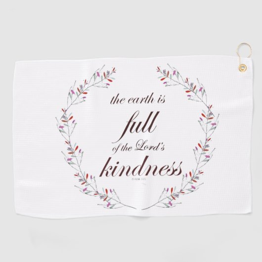 詩編33 ゴルフタオル (横)