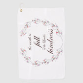 詩編33 ゴルフタオル (正面)