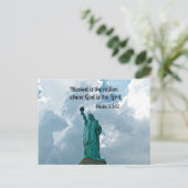 詩編33:12 ポストカード (スタンド正面)