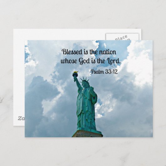 詩編33:12 ポストカード (正面/裏面)