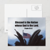 詩編33:12 ポストカード (正面/裏面)