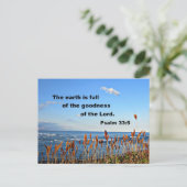 詩編33:5 ポストカード (スタンド正面)
