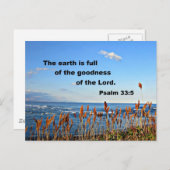 詩編33:5 ポストカード (正面/裏面)