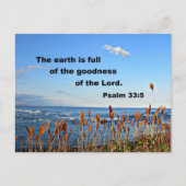 詩編33:5 ポストカード (正面)