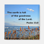 詩編33:5 マグネット (正面)