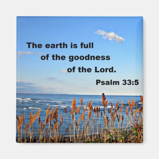 詩編33:5 マグネット (正面)