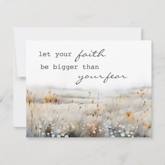 詩編34バイブル感動的引用文クリスチャンカード (正面)