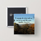 詩編34:3 缶バッジ (正面&裏面)