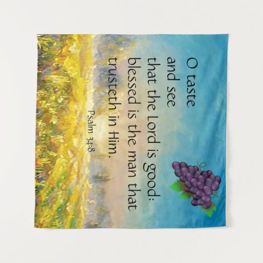 詩編34:8 タペストリー (正面(横))