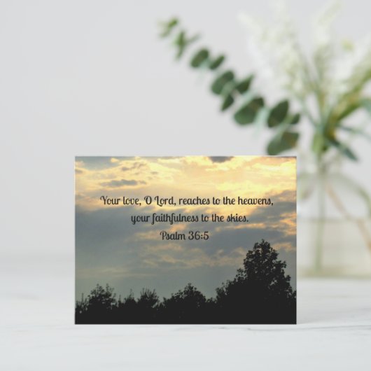 詩編36:5 ポストカード (スタンド正面)