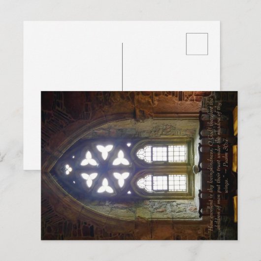 詩編36:7はがき ポストカード (正面/裏面)