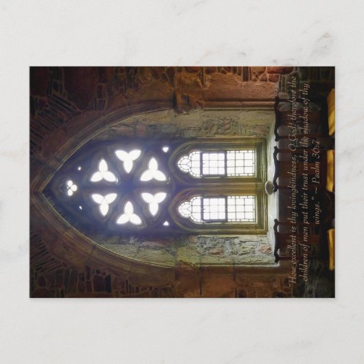 詩編36:7はがき ポストカード (正面)