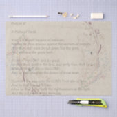 詩編37ワイルドフラワー感動的ティッシュペーパー 薄葉紙 (クラフト)