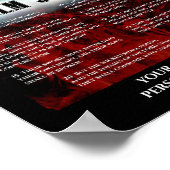 詩編37:12から20悪人と義人 ポスター (角)