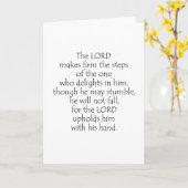 詩編37 23 24 カード (黄色い花)