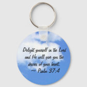 詩編37:4 キーホルダー (正面)