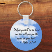 詩編37:4 キーホルダー (正面)