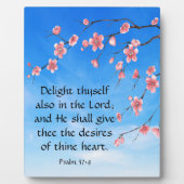 詩編37:4 フォトプラーク (正面)