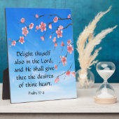 詩編37:4 フォトプラーク (側面)