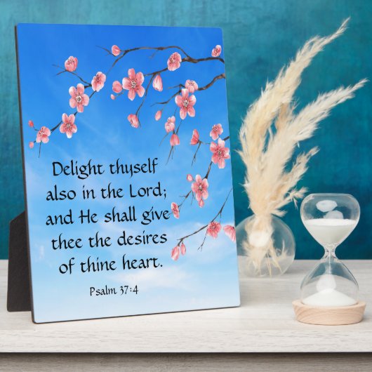 詩編37:4 フォトプラーク (側面)