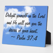 詩編37:4 フォトプラーク (側面)