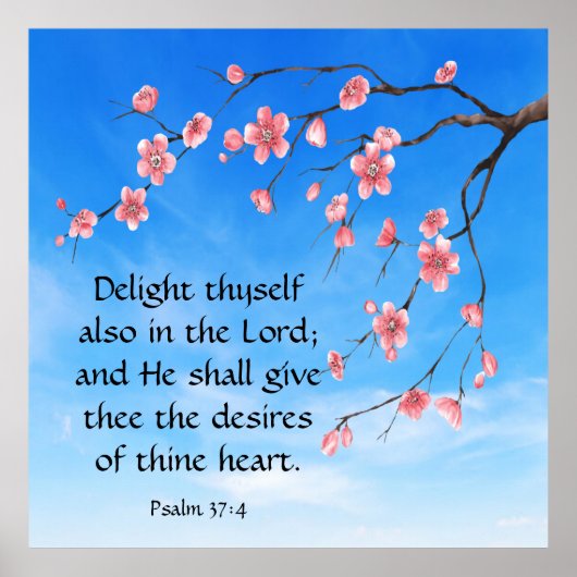 詩編37:4 ポスター (正面)