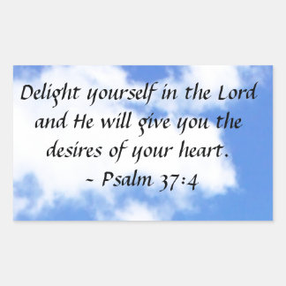 詩編37:4 長方形シール