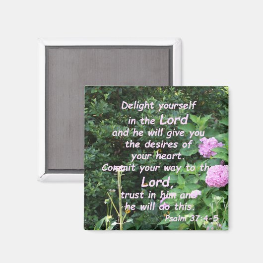 詩編37:4-5 マグネット (正面/裏面)