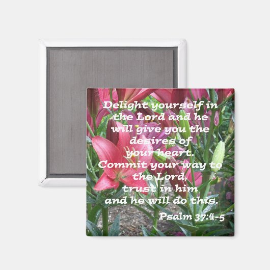 詩編37:4-5 マグネット (正面/裏面)