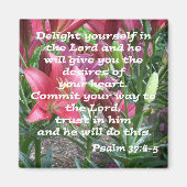 詩編37:4-5 マグネット (正面)