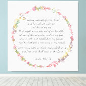 詩編40:1-3キャンバス印刷 キャンバスプリント (インサイチュ (ウッドフロア))