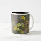 詩編43:3黄色ワイルドフラワーツートーンコーヒーマグ ツートーンマグカップ (正面右)