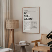 詩編46ミニマルキリスト教ポスター ポスター