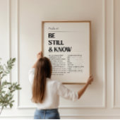 詩編46ミニマルキリスト教ポスター ポスター